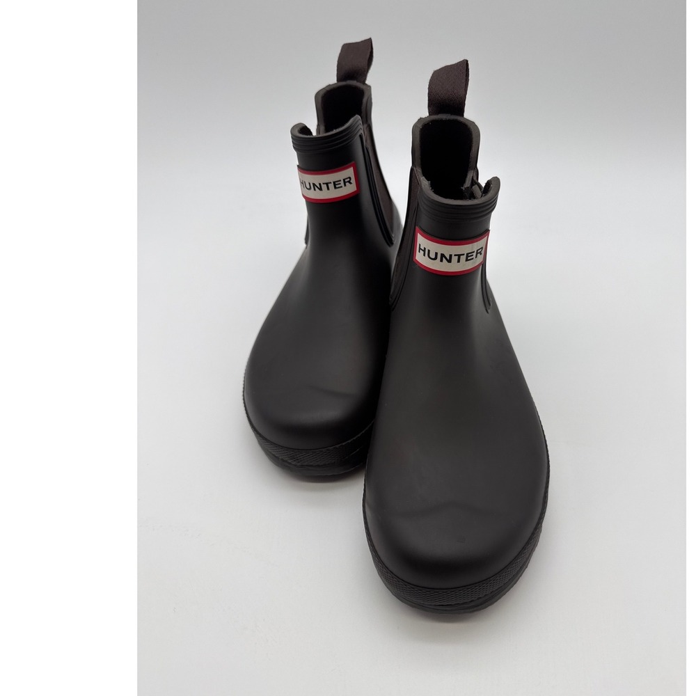 Hunter Original Chelsea Boots size 5 Dark Brown Matte Waterproof Rain Boots NWOT